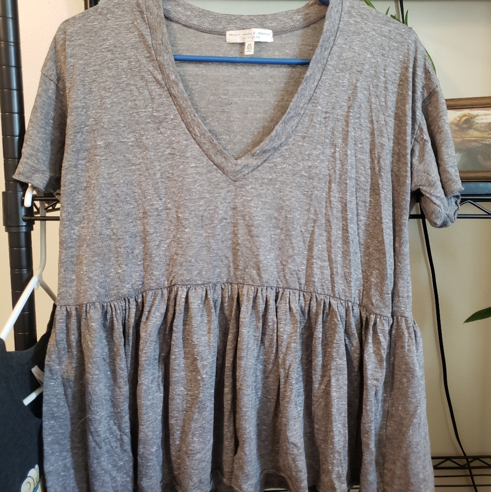 UO Truly Madly Deeply Babydoll Shirt XS